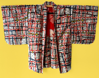 meisen, japanese, silk, kimono, haori, friis, collection, modernism